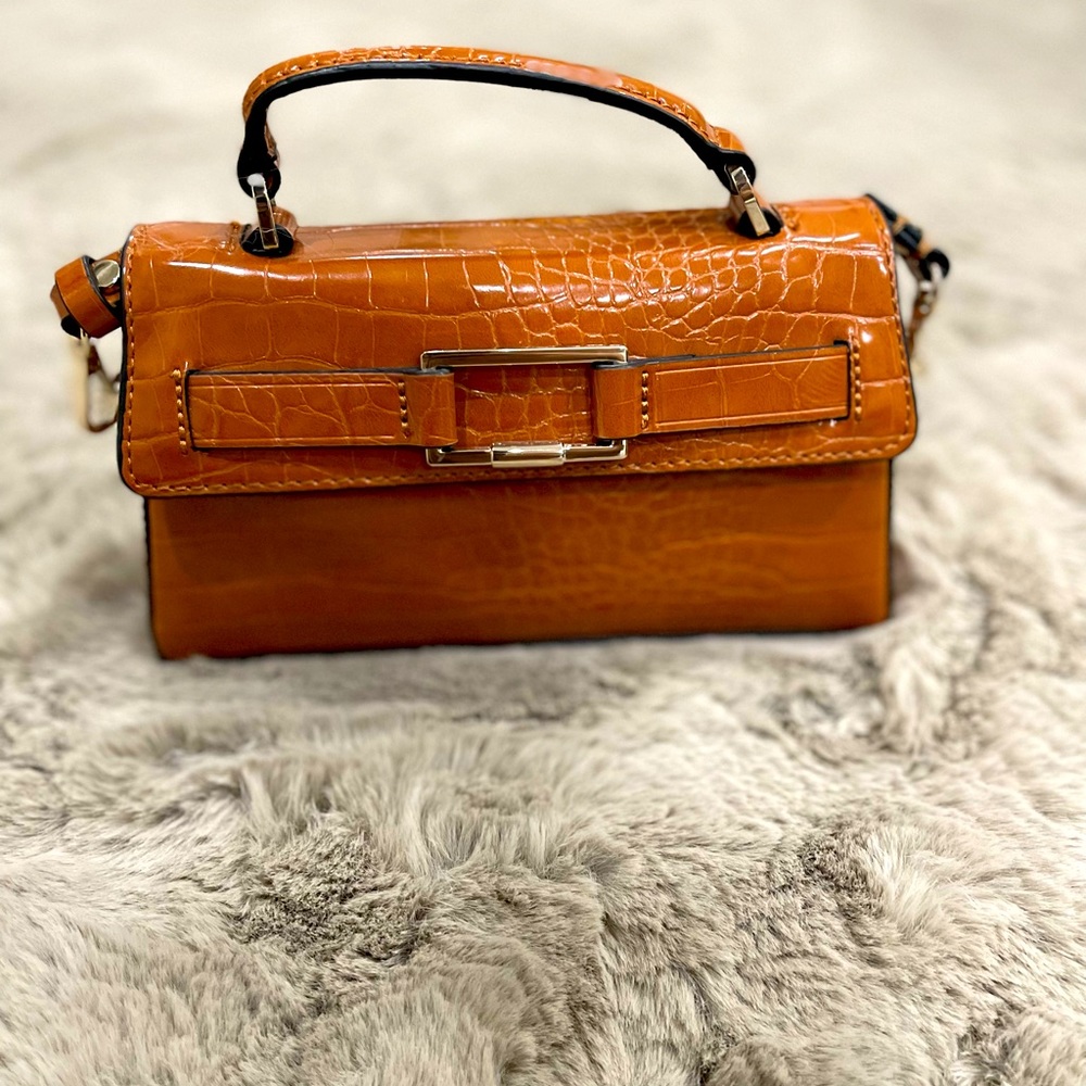 Zara Brown Leather Mini Bag